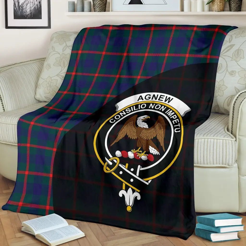 Clan Agnew Modern Tartan Crest Blanket Wave Style YM38 Clan Agnew Tartan Today   