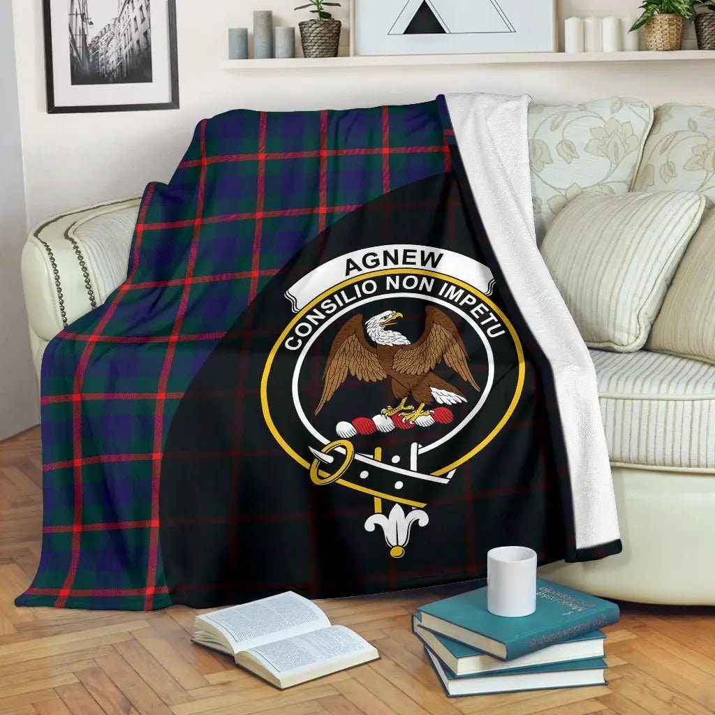 Clan Agnew Modern Tartan Crest Blanket Wave Style YM38 Clan Agnew Tartan Today   