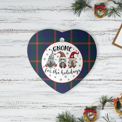 Clan Agnew Modern Tartan Gnome Heart Ceramic Ornament IE70 Agnew Modern Tartan Gnome Tartan Christmas   