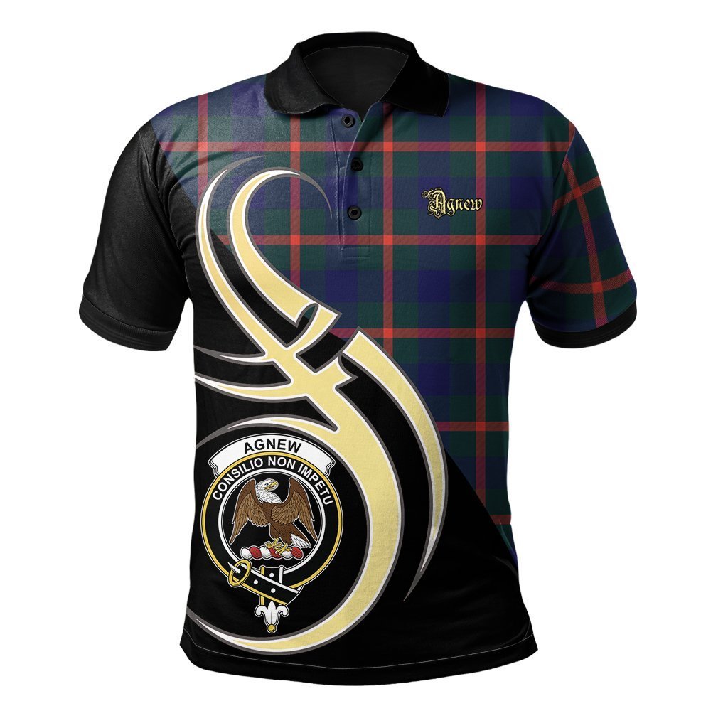 Clan Agnew Modern Tartan Polo Shirt - Believe In Me Style QE54 Agnew Modern Tartan Tartan Polo   