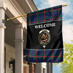 Clan Agnew Tartan Crest Black Garden Flag LG24 Clan Agnew Tartan Today   