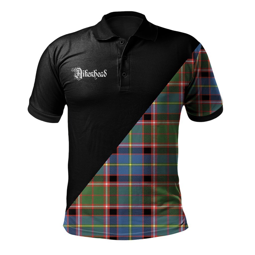 Clan Aikenhead Clan - Military Polo Shirt VP12 Aikenhead Tartan Tartan Polo   