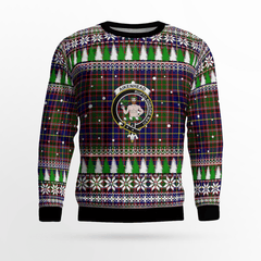 Clan Aikenhead Crest Tartan Christmas Ugly Sweater SN62 Aikenhead Crest Tartan Tartan Ugly Sweater   