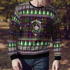 Clan Aikenhead Crest Tartan Christmas Ugly Sweater SN62 Aikenhead Crest Tartan Tartan Ugly Sweater   