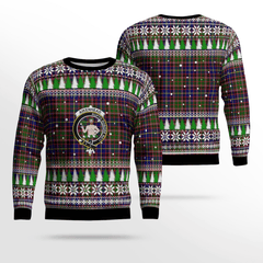 Clan Aikenhead Crest Tartan Christmas Ugly Sweater SN62 Aikenhead Crest Tartan Tartan Ugly Sweater   