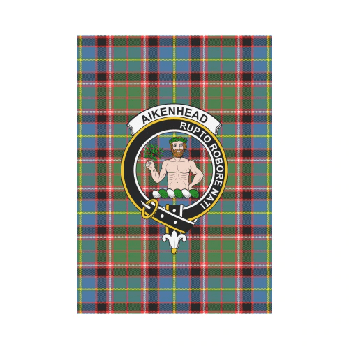 Clan Aikenhead Tartan Crest Garden Flag HA90 Clan Aikenhead Tartan Today   