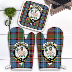 Clan Aikenhead Tartan Crest Oven Mitt And Pot Holder (2 Oven Mitts + 1 Pot Holder) SL98 Clan Aikenhead Tartan Today   