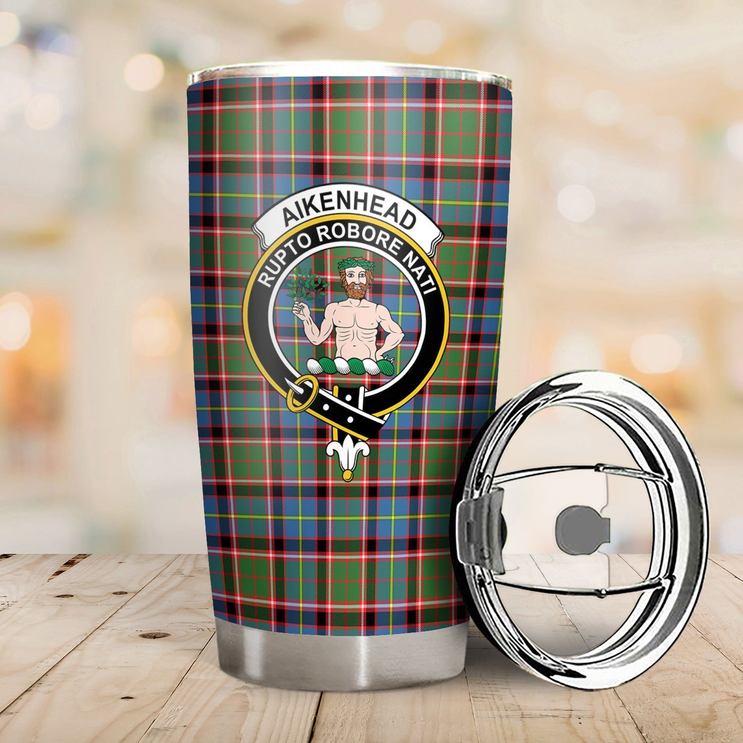 Clan Aikenhead Tartan Crest Tumbler MZ31 Clan Aikenhead Tartan Today   