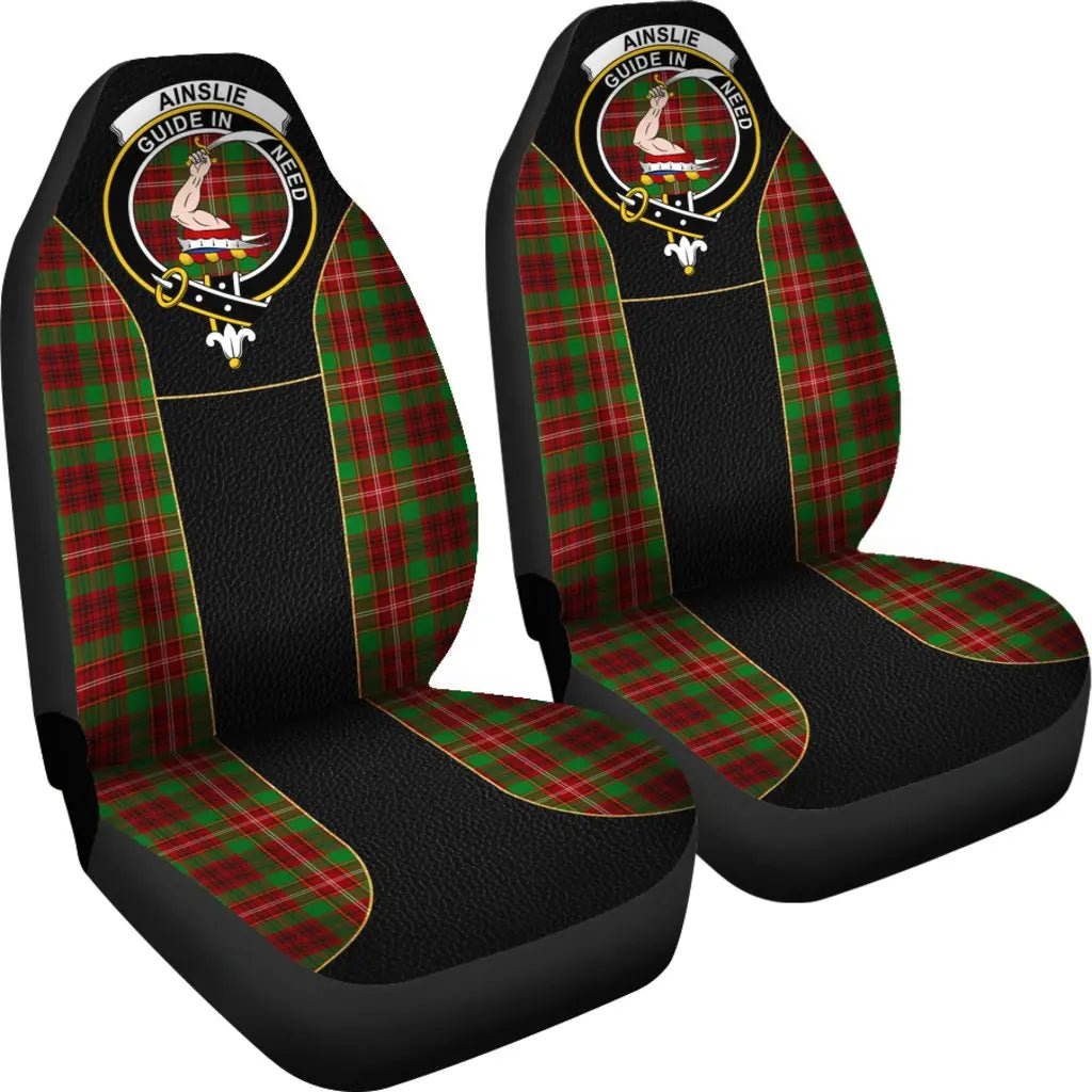 Clan Ainslie Tartan Crest Special Style Car Seat Cover HI52 Clan Ainslie Tartan Today   