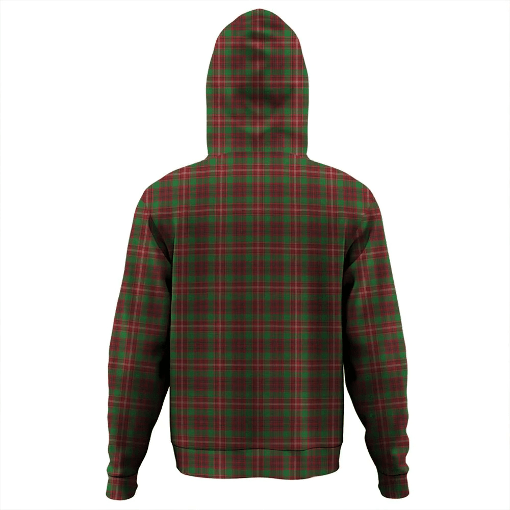 Clan Ainslie Tartan Hoodie Crest APD3H6PG-1 Ainslie Tartan Hoodies   