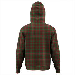 Clan Ainslie Tartan Hoodie Crest APD3H6PG-1 Ainslie Tartan Hoodies   