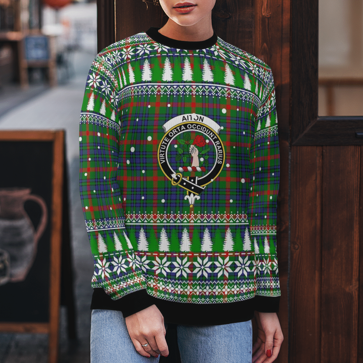 Clan Aiton Crest Tartan Christmas Ugly Sweater YN35 Aiton Crest Tartan Tartan Ugly Sweater   