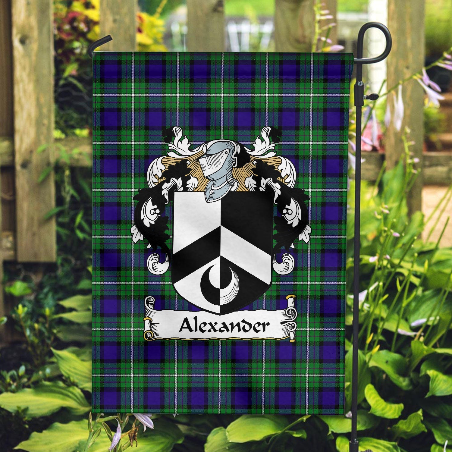 Clan Alexander Tartan Crest Garden Flag AE65 Clan Alexander Tartan Today   