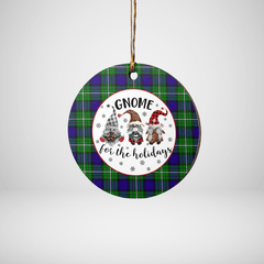 Clan Alexander Tartan Gnome Round Ceramic Ornament OL28 Alexander Tartan Tartan Christmas   