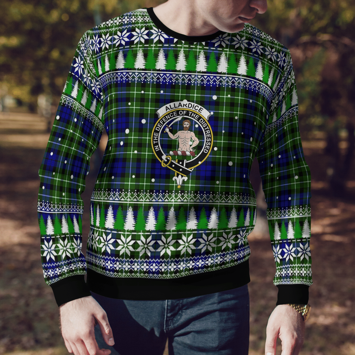 Clan Allardice Crest Tartan Christmas Ugly Sweater QO98 Allardice Crest Tartan Tartan Ugly Sweater   