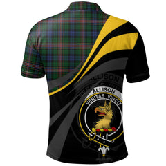 Clan Allison (MacBean and Bishop) Tartan Polo Shirt - Royal Coat Of Arms Style HF63 Allison (MacBean and Bishop) Tartan Tartan Polo   