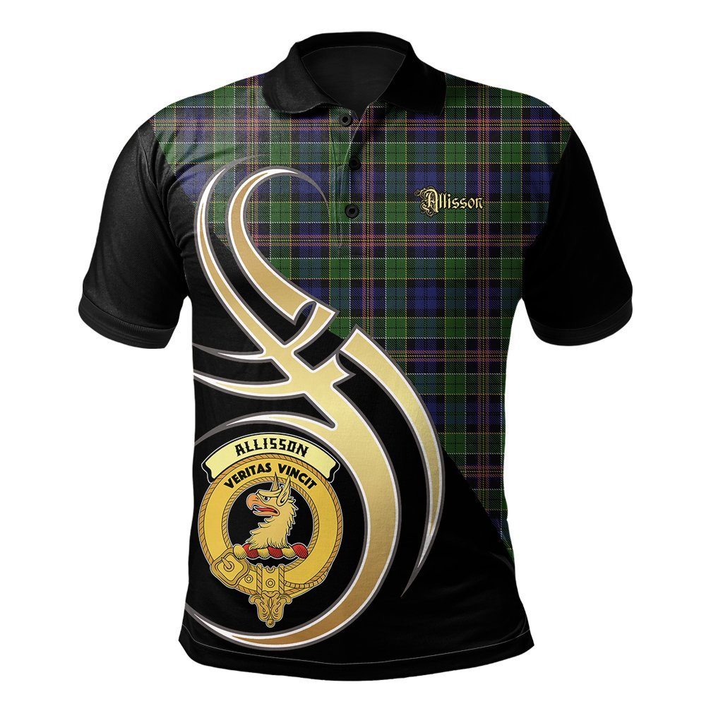 Clan Allison (MacGregor - Hastie) Tartan Polo Shirt - Believe In Me Style BU53 Allison (MacGregor - Hastie) Tartan Tartan Polo   