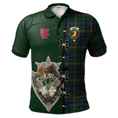 Clan Allison Tartan Polo Shirt - Lion Rampant And Celtic Thistle Style PM32 Allison Tartan Tartan Polo   