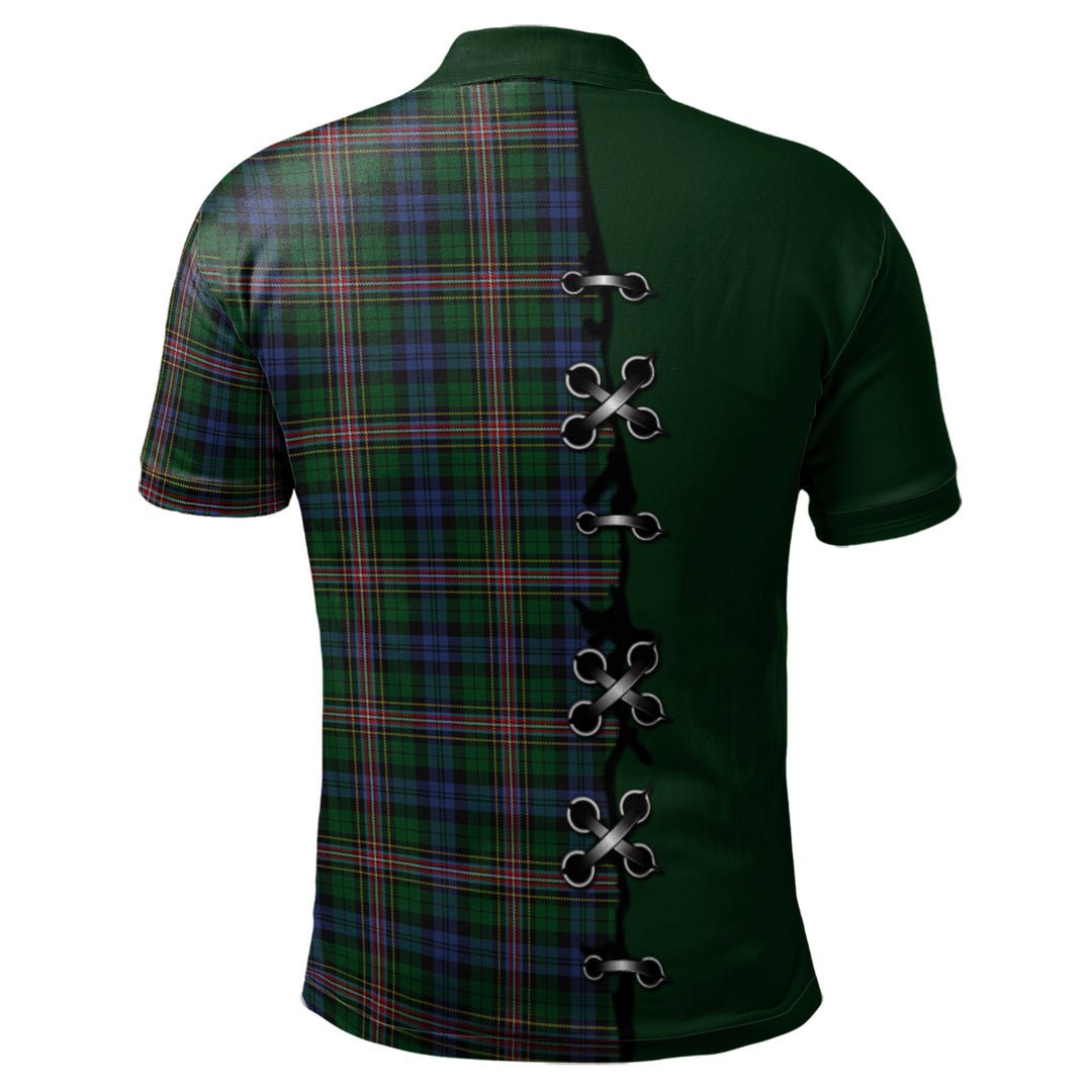 Clan Allison Tartan Polo Shirt - Lion Rampant And Celtic Thistle Style PM32 Allison Tartan Tartan Polo   