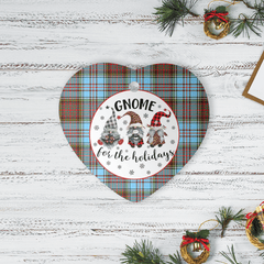 Clan Anderson Ancient Tartan Gnome Heart Ceramic Ornament UI67 Anderson Ancient Tartan Gnome Tartan Christmas   