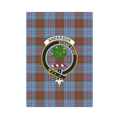 Clan Anderson Modern Tartan Crest Garden Flag DS33 Clan Anderson Tartan Today   