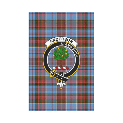 Clan Anderson Modern Tartan Crest Garden Flag DS33 Clan Anderson Tartan Today   