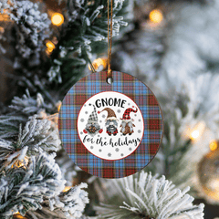 Clan Anderson Modern Tartan Gnome Round Ceramic Ornament ZT95 Anderson Modern Tartan Tartan Christmas   