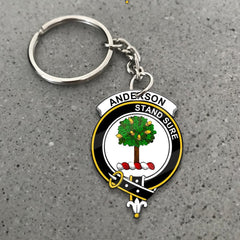 Clan Anderson Tartan Crest Keychain GP69 Clan Anderson Tartan Today   