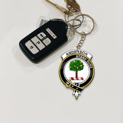 Clan Anderson Tartan Crest Keychain GP69 Clan Anderson Tartan Today   