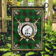 Clan Anstruther Tartan Crest Garden Flag  - Celtic Thistle  QO49 Clan Anstruther Tartan Today   