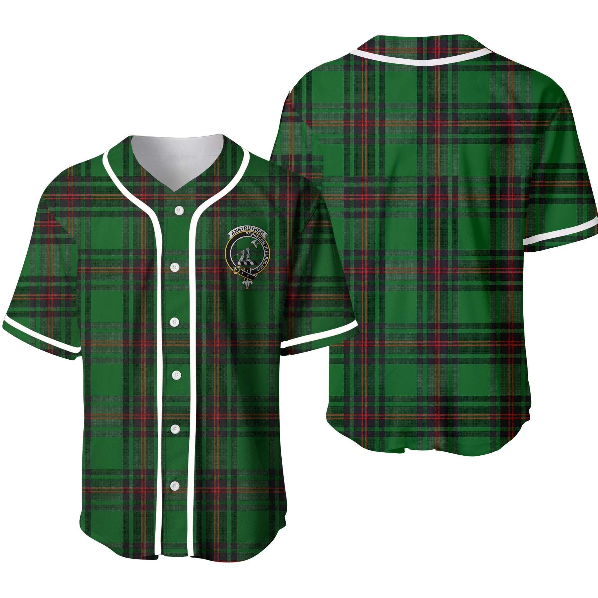 Clan Anstruther Tartan Unisex Baseball Jersey AI79RQ98 Clan Anstruther Tartan Today   