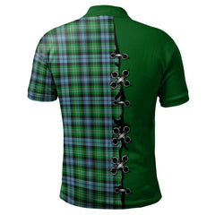 Clan Arbuthnot Ancient Tartan Polo Shirt - Lion Rampant And Celtic Thistle Style DS26 Arbuthnot Ancient Tartan Tartan Polo   