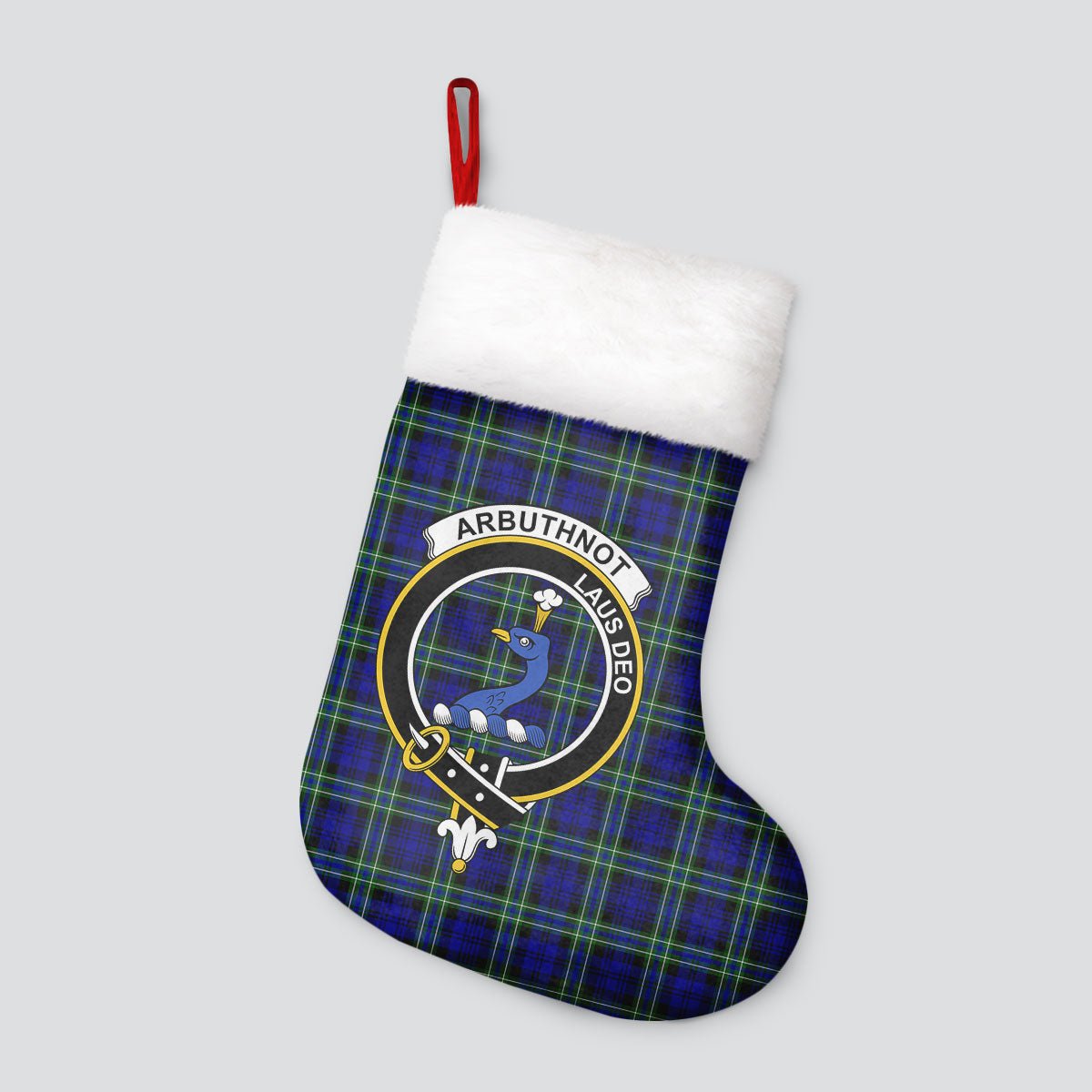 Clan Arbuthnot Modern Tartan Crest Christmas Stocking UK21 Arbuthnot Modern Tartan Tartan Stocking   