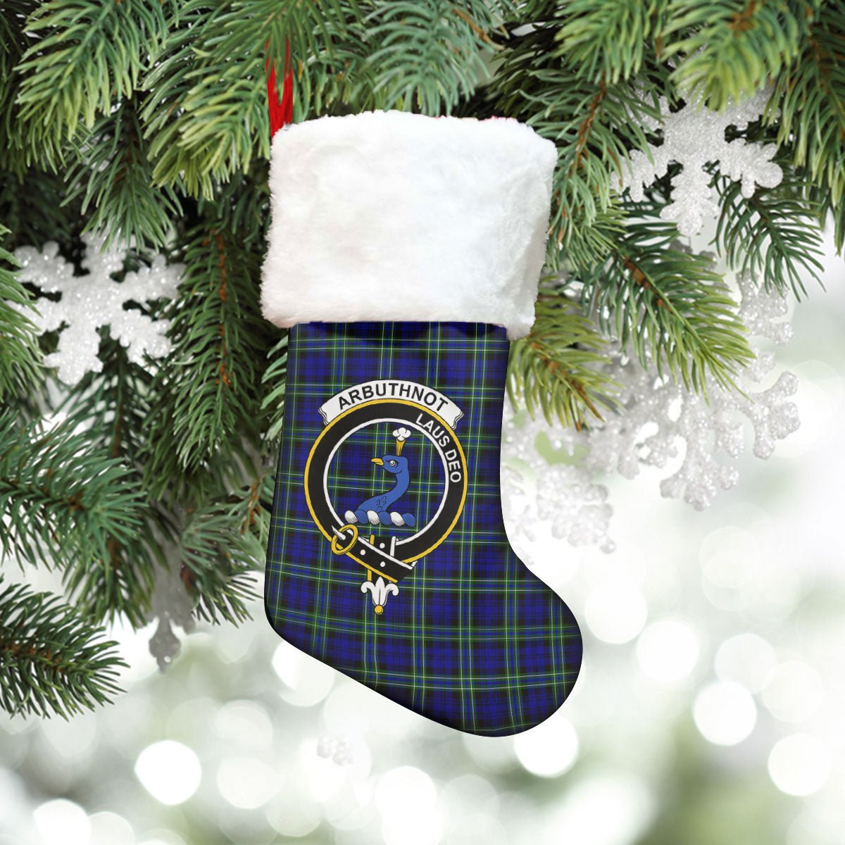 Clan Arbuthnot Modern Tartan Crest Christmas Stocking UK21 Arbuthnot Modern Tartan Tartan Stocking   