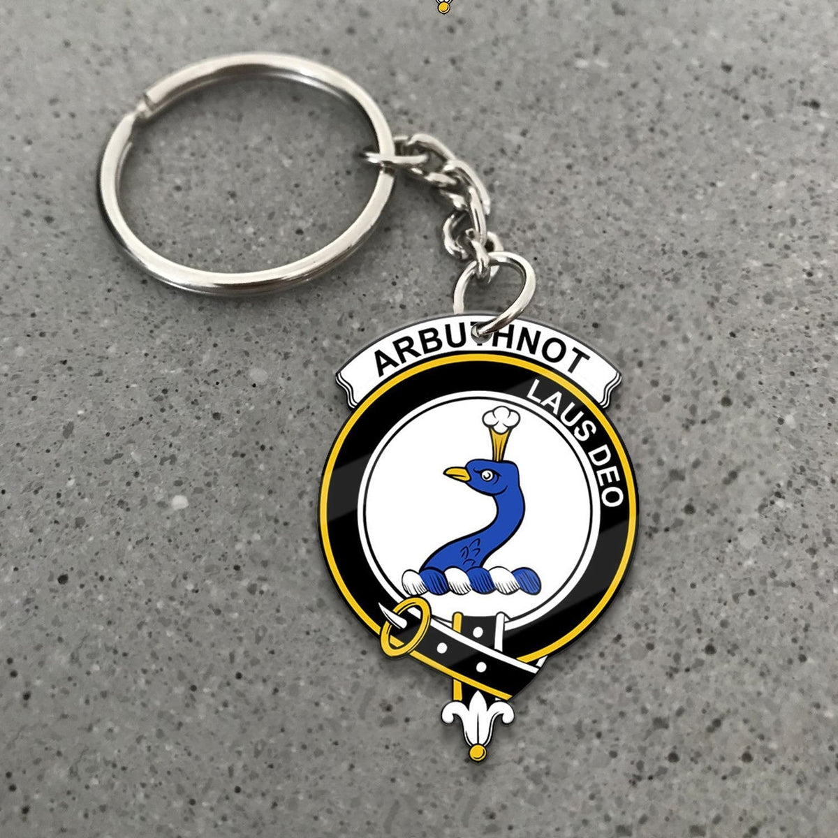 Clan Arbuthnot Tartan Crest Keychain ZM63 Clan Arbuthnot Tartan Today   