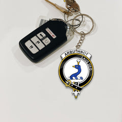 Clan Arbuthnot Tartan Crest Keychain ZM63 Clan Arbuthnot Tartan Today   