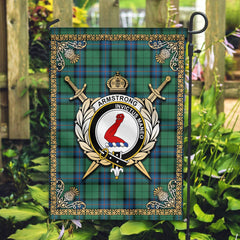 Clan Armstrong Ancient Tartan Crest Garden Flag  - Celtic Thistle  PQ33 Clan Armstrong Tartan Today   