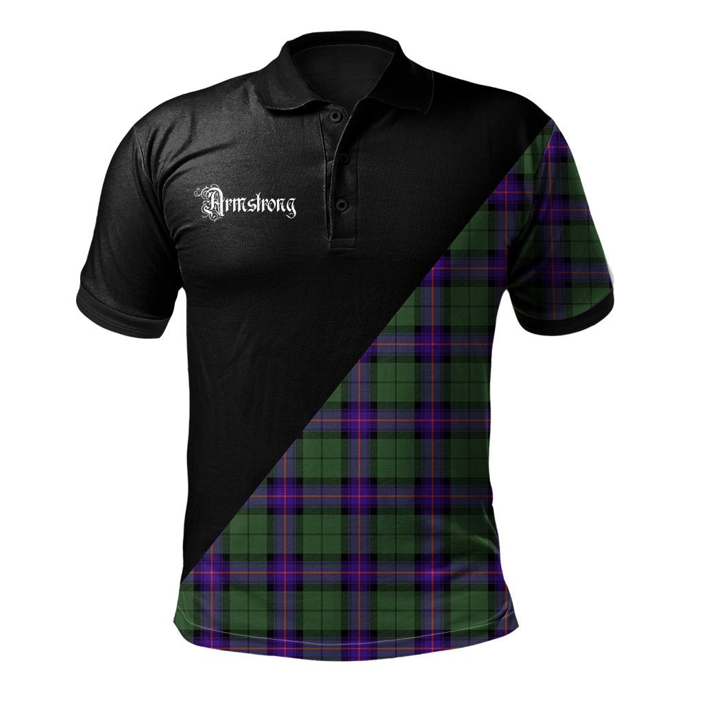 Clan Armstrong Modern Clan - Military Polo Shirt DI77 Armstrong Modern Tartan Tartan Polo   