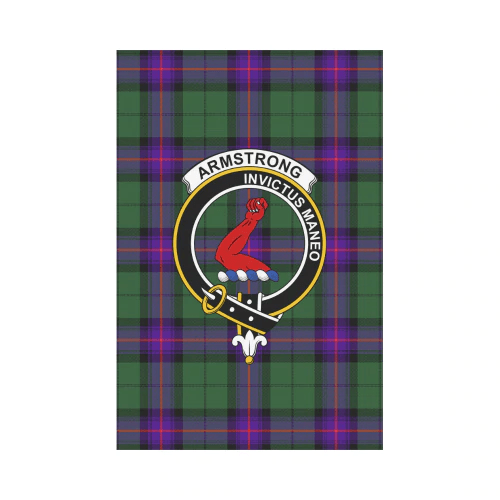 Clan Armstrong Modern Tartan Crest Garden Flag KV23 Clan Armstrong Tartan Today   