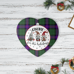 Clan Armstrong Modern Tartan Gnome Heart Ceramic Ornament JJ25 Armstrong Modern Tartan Gnome Tartan Christmas   