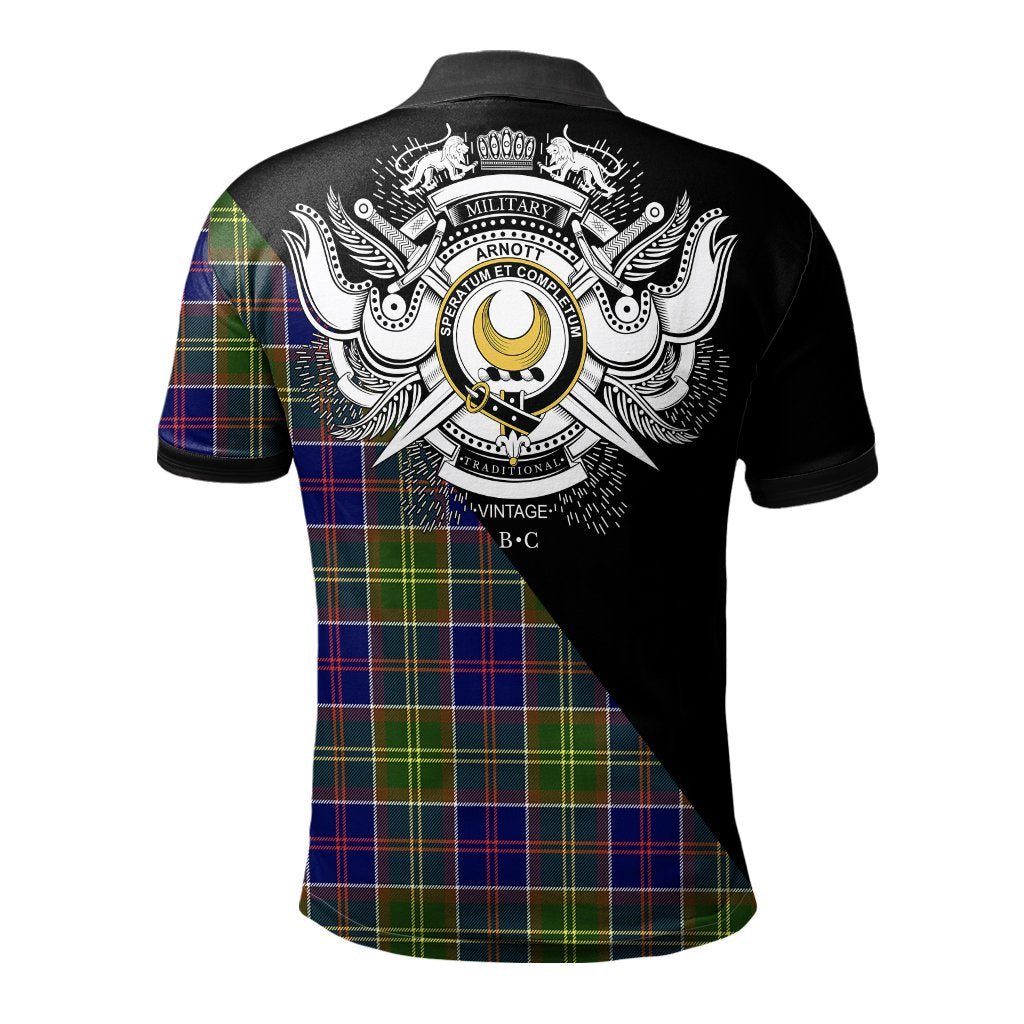 Clan Arnott Clan - Military Polo Shirt YE58 Arnott Tartan Tartan Polo   