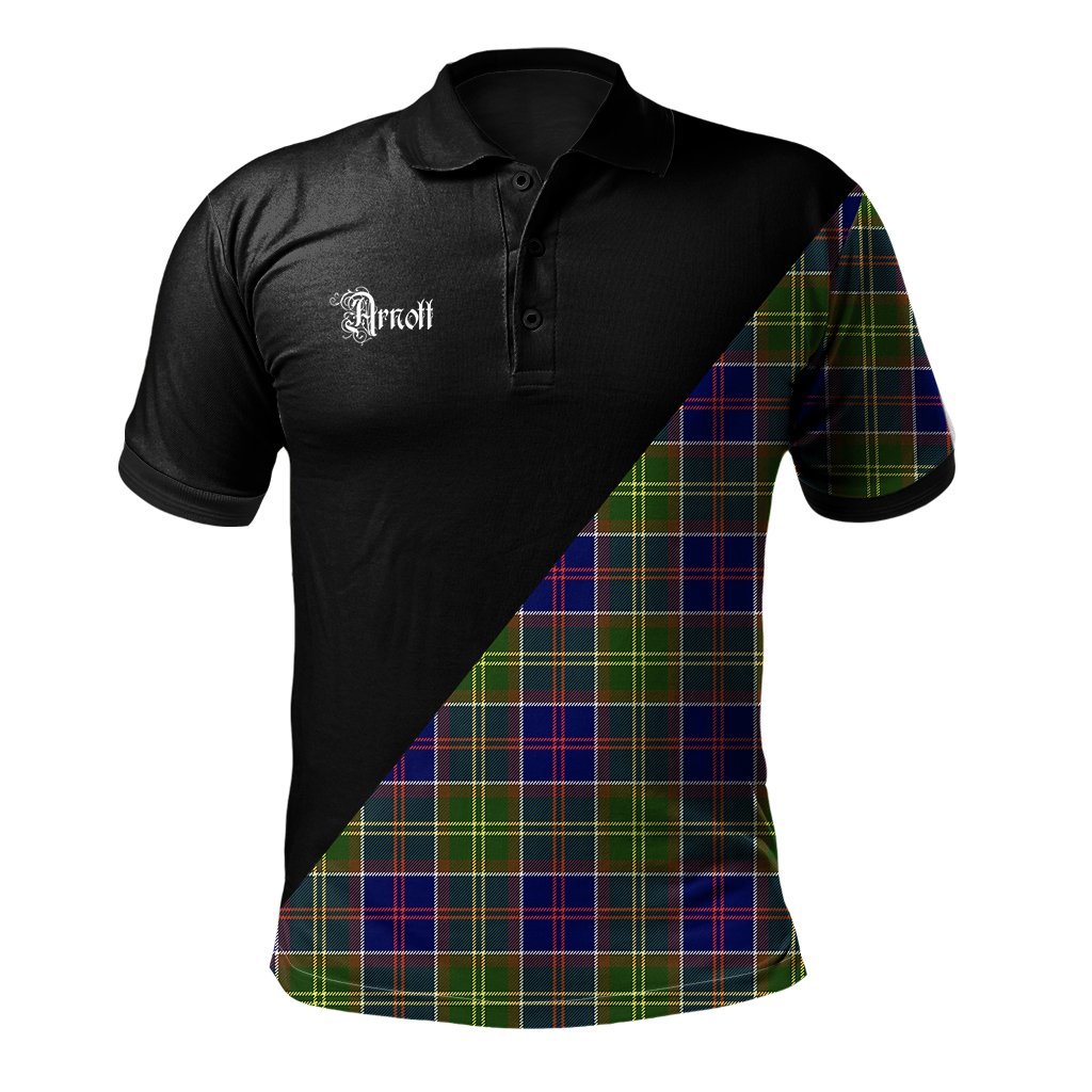 Clan Arnott Clan - Military Polo Shirt YE58 Arnott Tartan Tartan Polo   