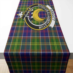 Clan Arnott Tartan Crest Table Runner Cotton XS31 Arnott Tartan Tartan Table Runner   