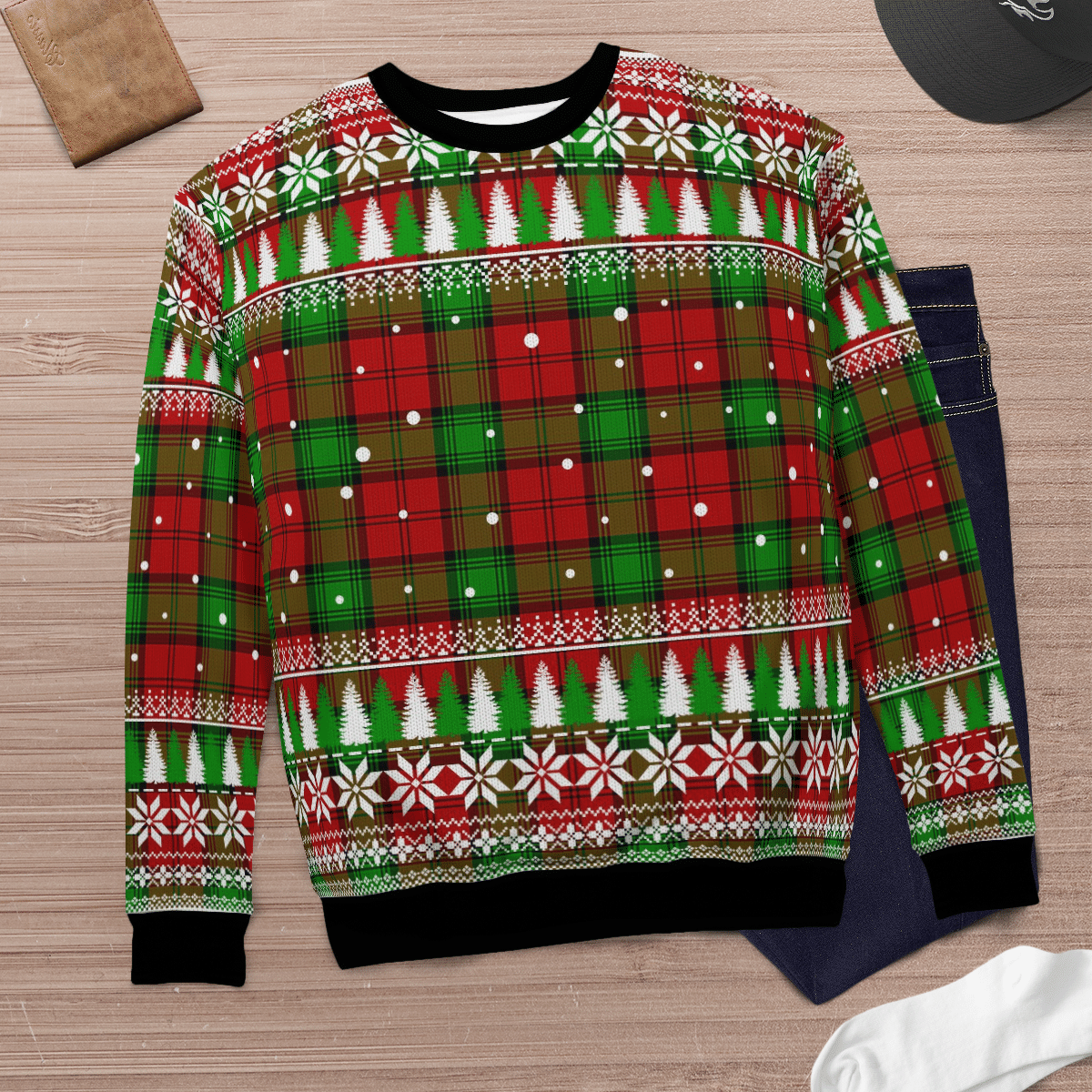 Clan Auchinleck Tartan Christmas Ugly Sweater XU56 Auchinleck Tartan Tartan Ugly Sweater   