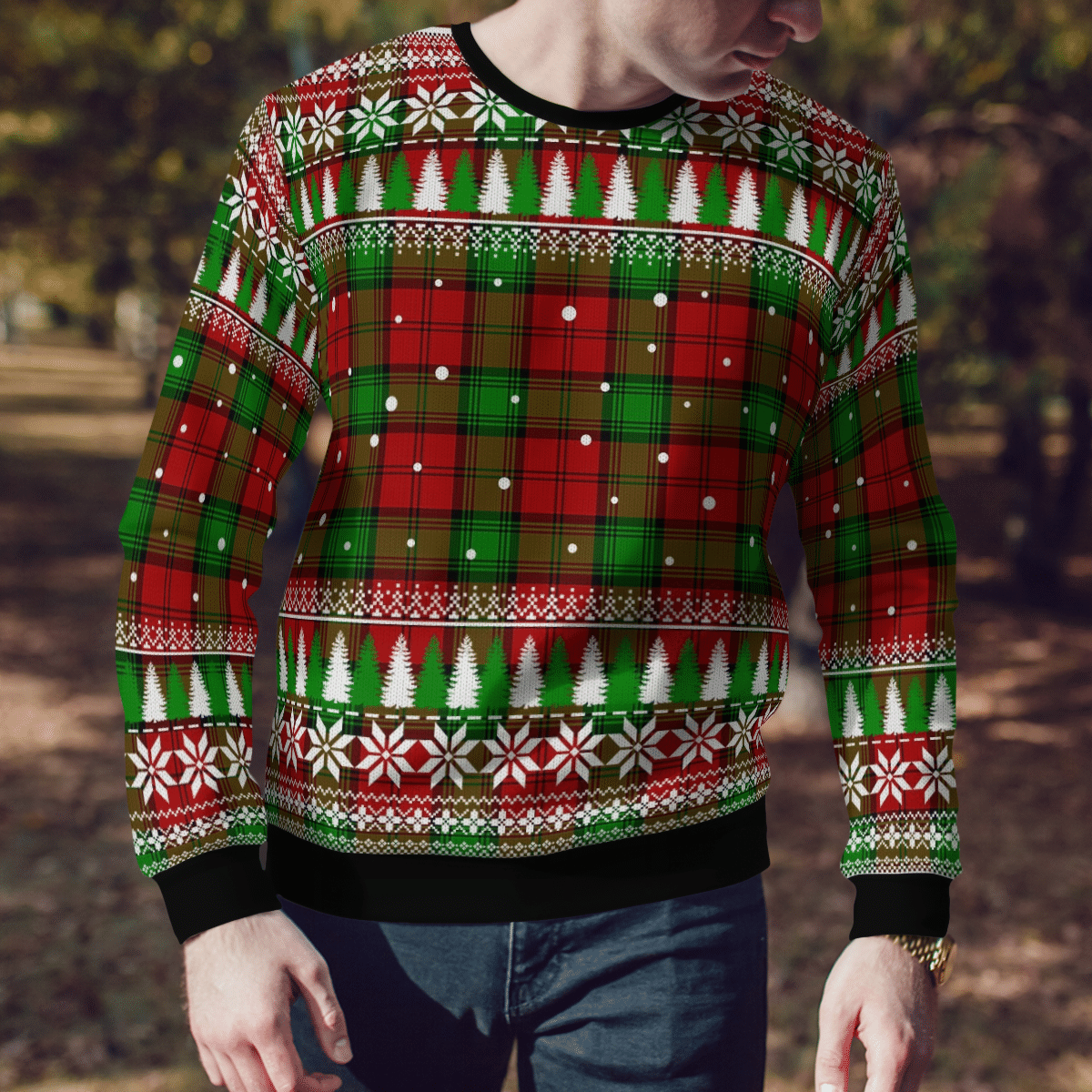 Clan Auchinleck Tartan Christmas Ugly Sweater XU56 Auchinleck Tartan Tartan Ugly Sweater   