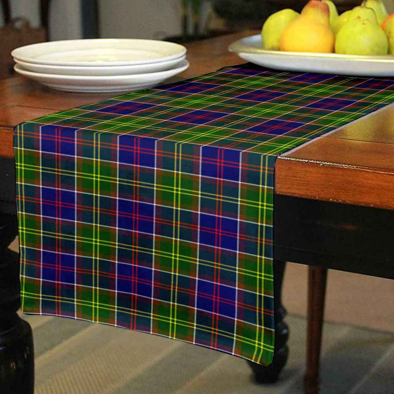 Clan Ayrshire District Tartan Table Runner Cotton NO18 Ayrshire District Tartan Tartan Table Runner   