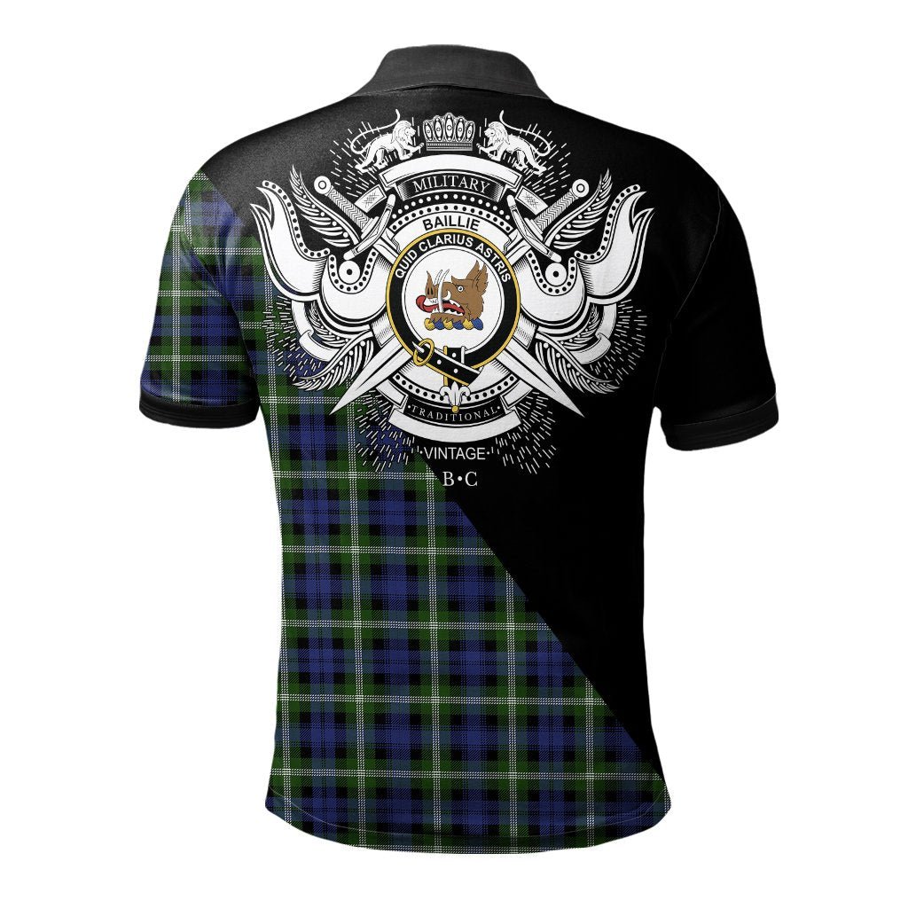 Clan Baillie Modern Clan - Military Polo Shirt GS62 Baillie Modern Tartan Tartan Polo   