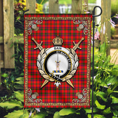 Clan Bain Tartan Crest Garden Flag  - Celtic Thistle  FM83 Clan Bain Tartan Today   