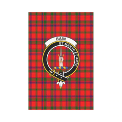 Clan Bain Tartan Crest Garden Flag EH38 Clan Bain Tartan Today   