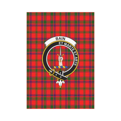 Clan Bain Tartan Crest Garden Flag EH38 Clan Bain Tartan Today   